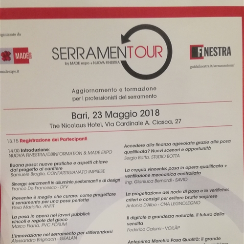 Serramentour- 23 maggio 2018